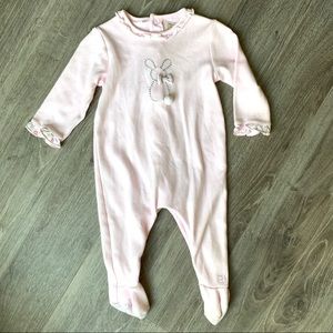 Emile Et Rose Pink Coverall Footie